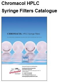 Chromacol HPLC Syringe Filters Catalogue